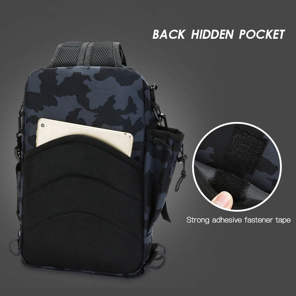 Water-Resistant Fishing Tackle Backpack & Sling Bag - Outdoor Gear Storage & Crossbody