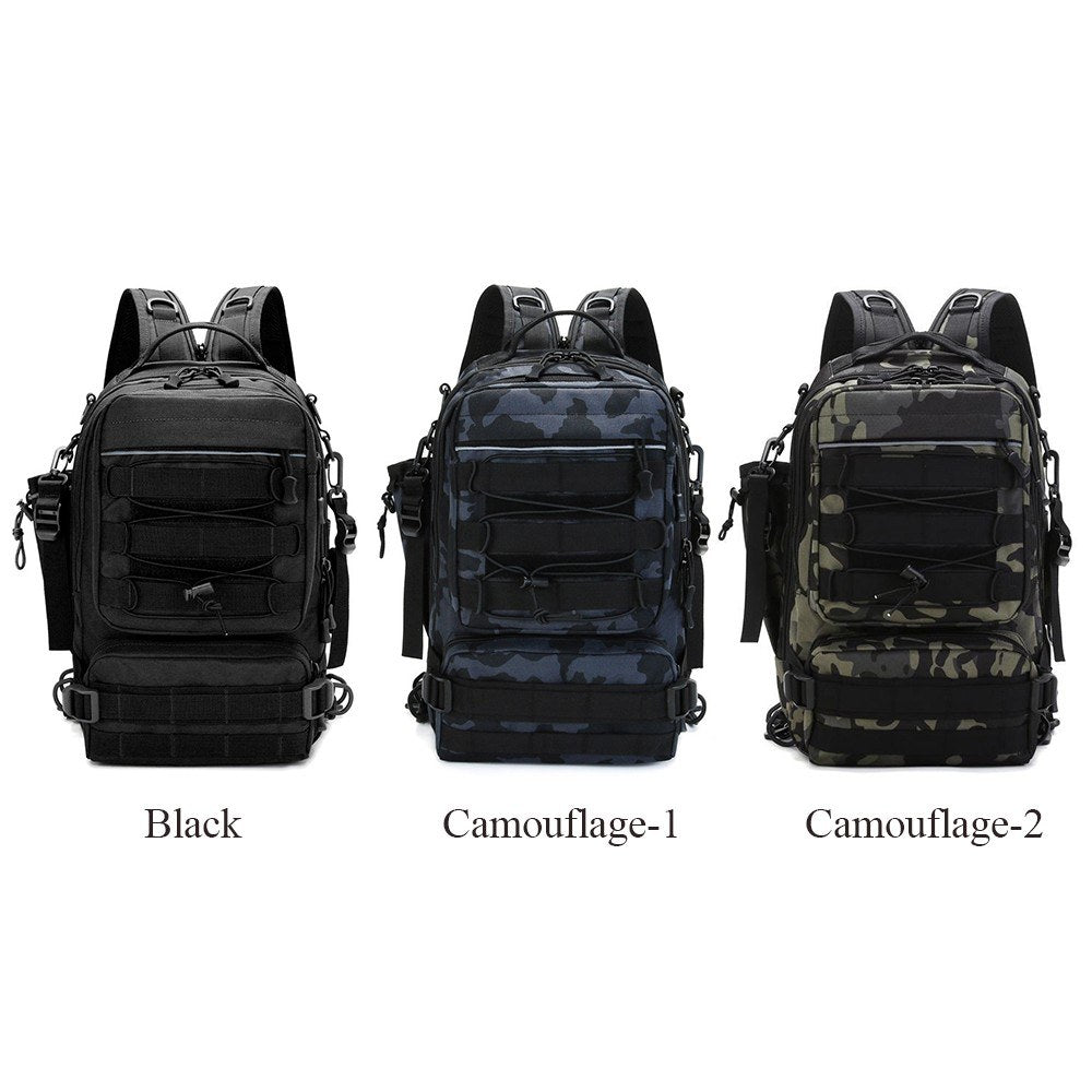 Water-Resistant Fishing Tackle Backpack & Sling Bag - Outdoor Gear Storage & Crossbody