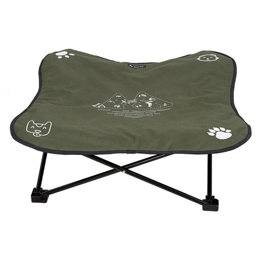 Elevated Pet Bed Camping Cot - Aluminum Folding Design with Carry Bag for Indoor & Outdoor Use
