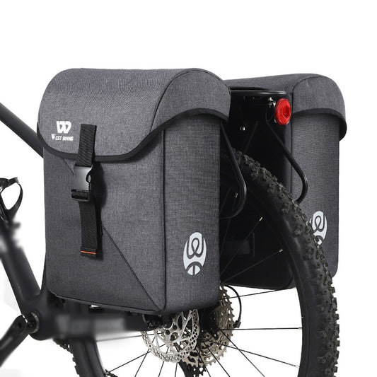 WEST BIKING 35L Bike Double Bag - Large Capacity Bicycle Rear Seat Luggage Carrier & Utility Trunk Accessories