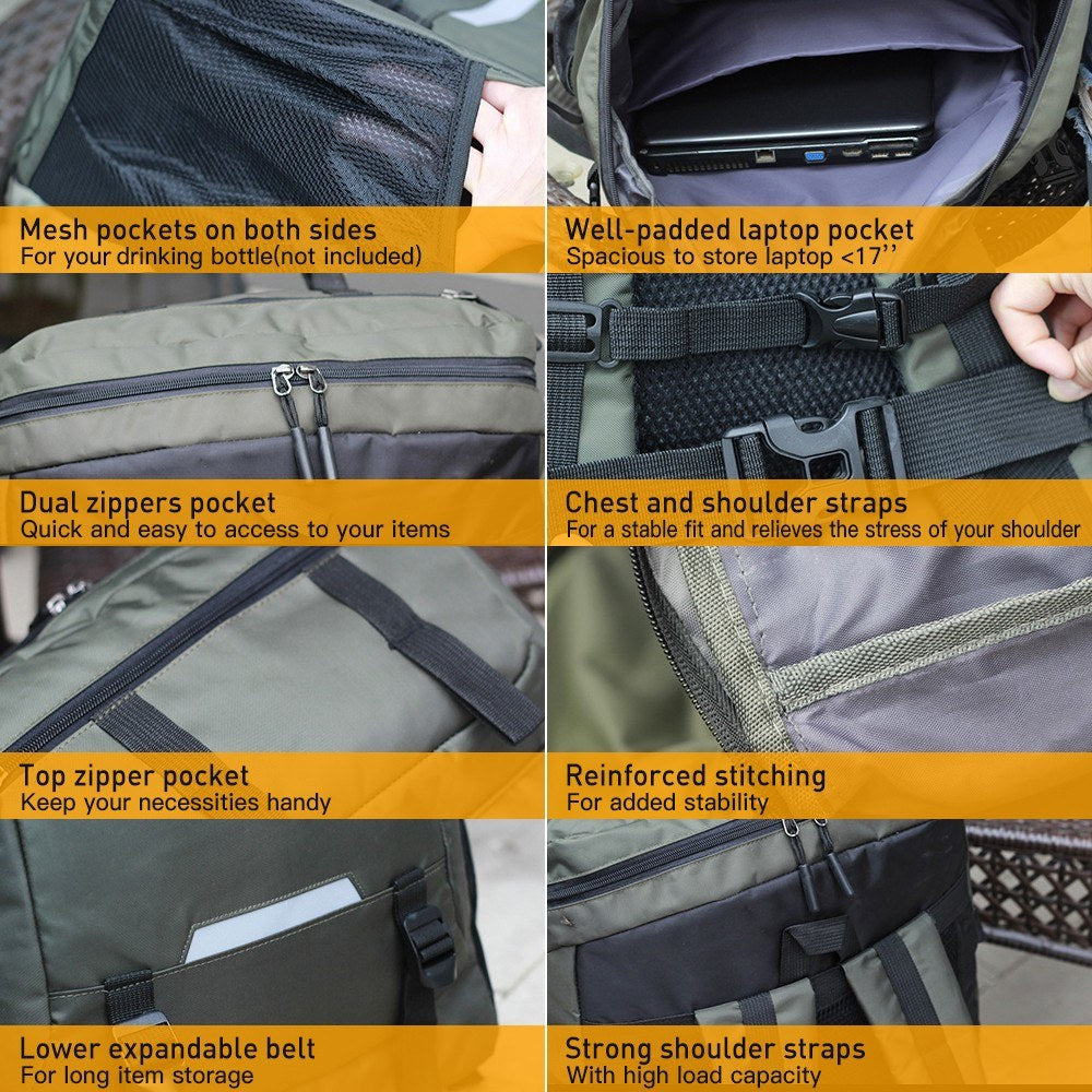 Waterproof 80L Mountaineering Backpack: Versatile Outdoor Bag for Running, Cycling, Hiking, and Camping - Large Capacity, Breathable Design