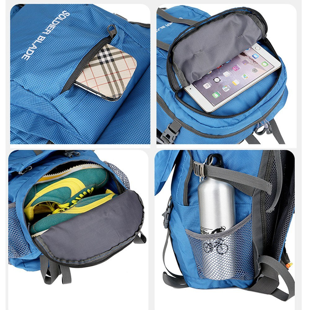 50L Waterproof Breathable Outdoor Backpack for Mountaineering, Cycling, and Travel