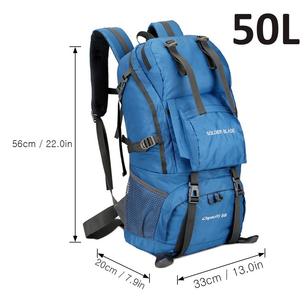 50L Waterproof Breathable Outdoor Backpack for Mountaineering, Cycling, and Travel