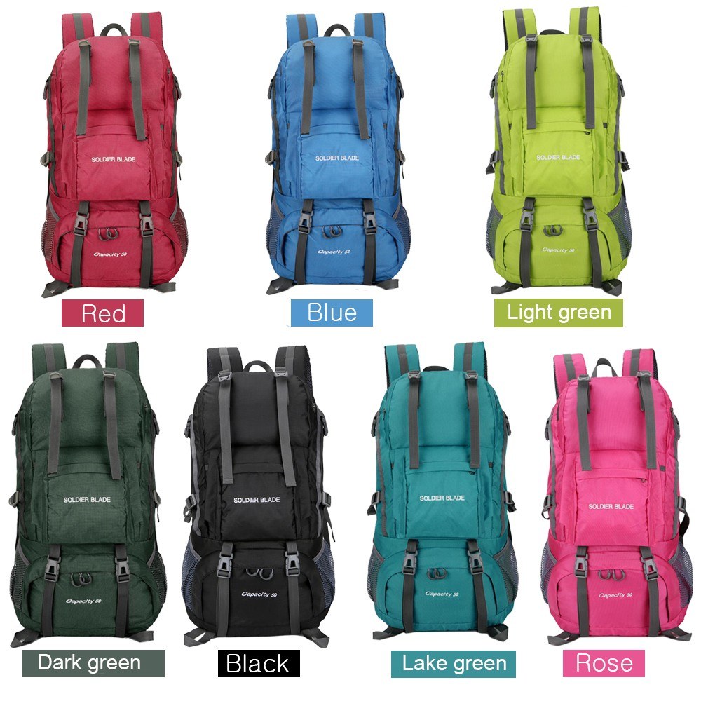 50L Waterproof Breathable Outdoor Backpack for Mountaineering, Cycling, and Travel