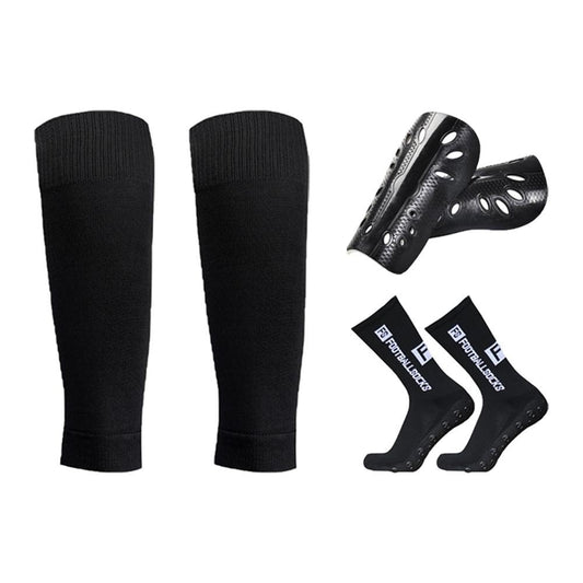 Anti-Slip Soccer Socks & Calf Sleeves Set - Outdoor Sports Athletic Football Gear