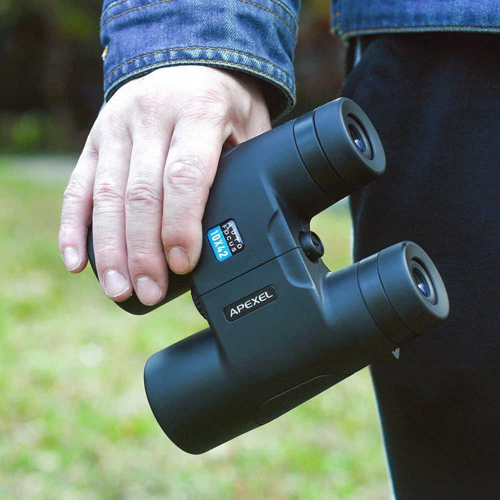 APEXEL 10x42 Auto Focus Waterproof Folding Binoculars for Bird and Wildlife Watching
