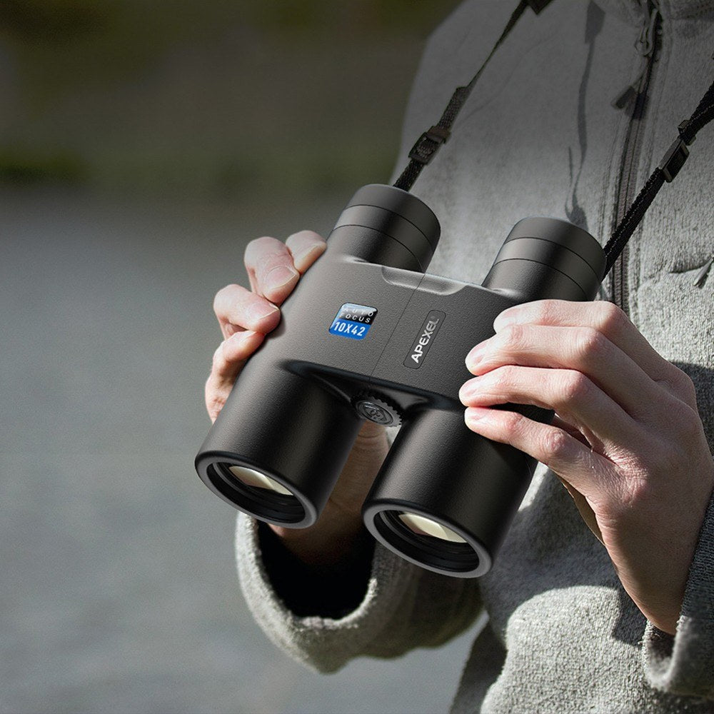 APEXEL 10x42 Auto Focus Waterproof Folding Binoculars for Bird and Wildlife Watching