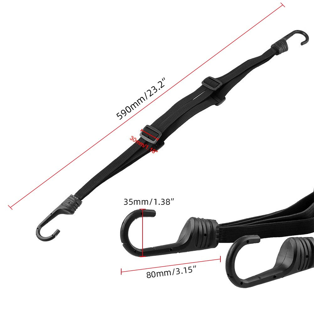 4-In-1 Elastic Bicycle Cargo Strap Bungee Cord Helmet Fixing Band