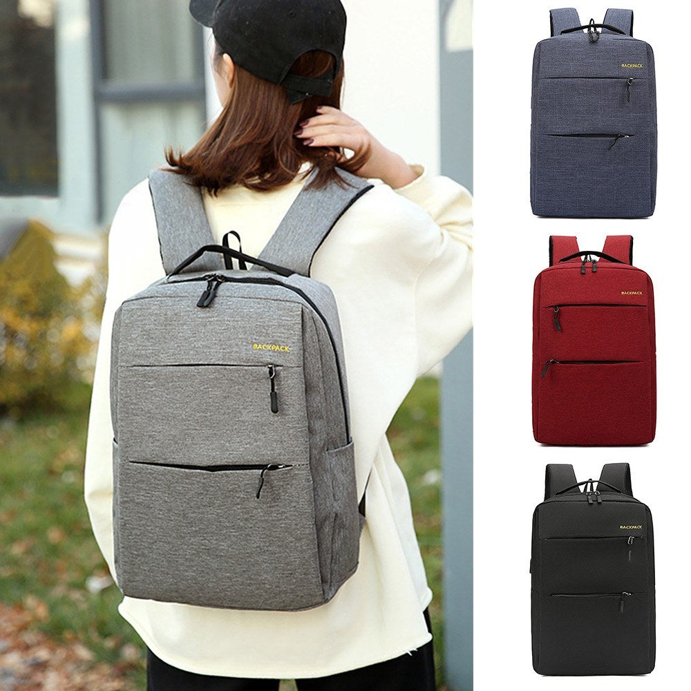 3-Piece Backpack Set: Water-Resistant Travel Laptop Bag with USB Charging - 16-Inch College & Hiking Daypack