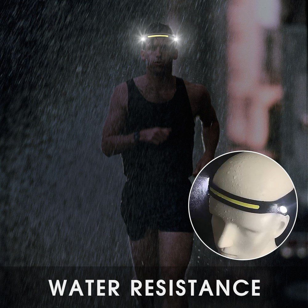 Waterproof USB Rechargeable Lightweight Outdoor Headlamp Flashlight