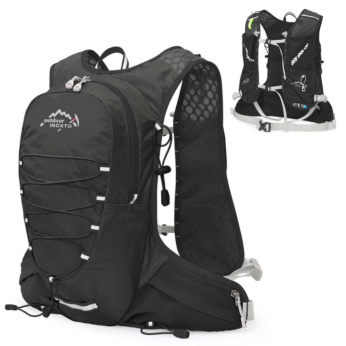INOXTO 12L Lightweight Cycling Hydration Vest Pack for Outdoor Riding