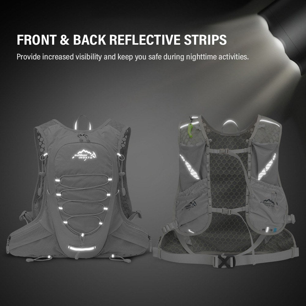 INOXTO 12L Lightweight Cycling Hydration Vest Pack for Outdoor Riding