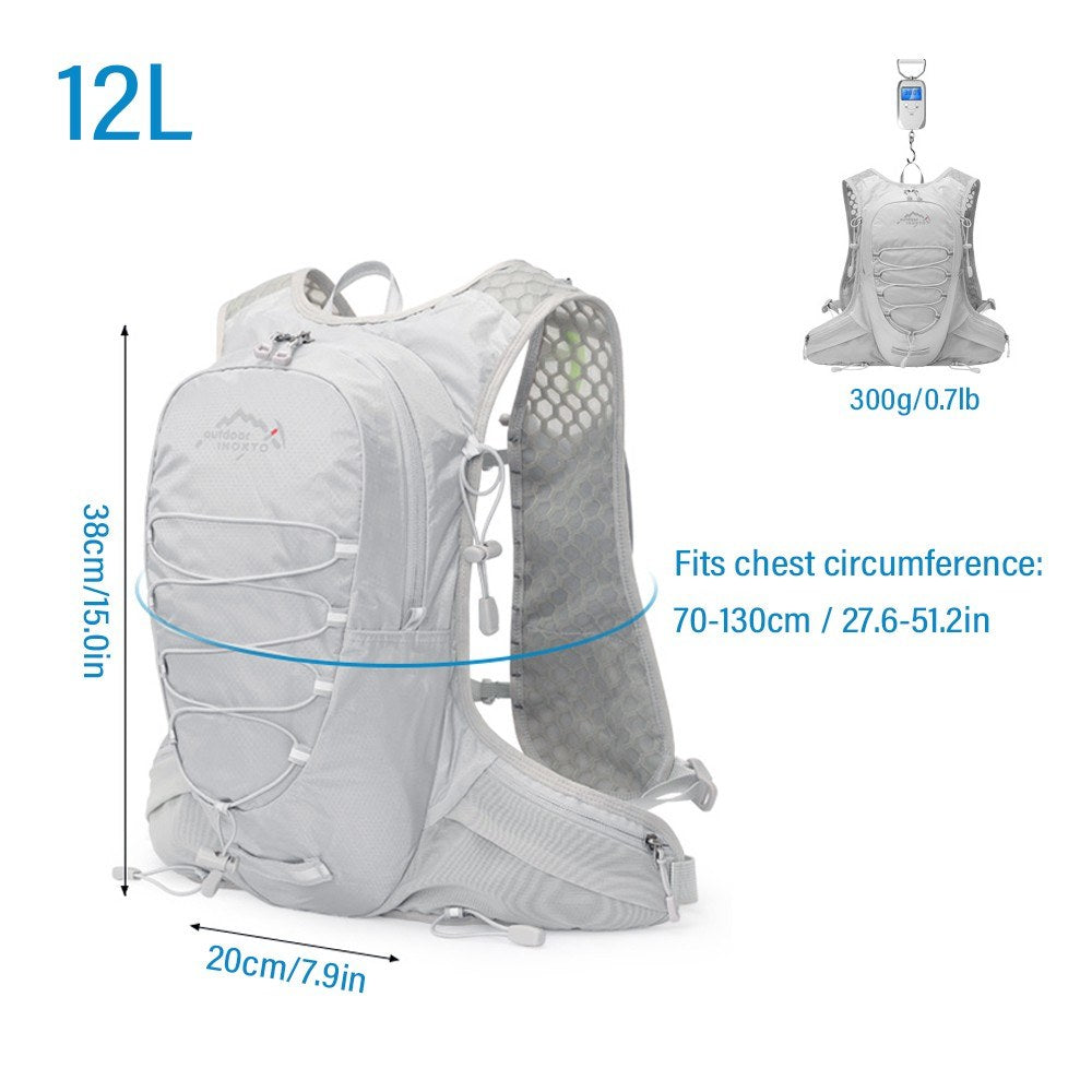 INOXTO 12L Lightweight Cycling Hydration Vest Pack for Outdoor Riding