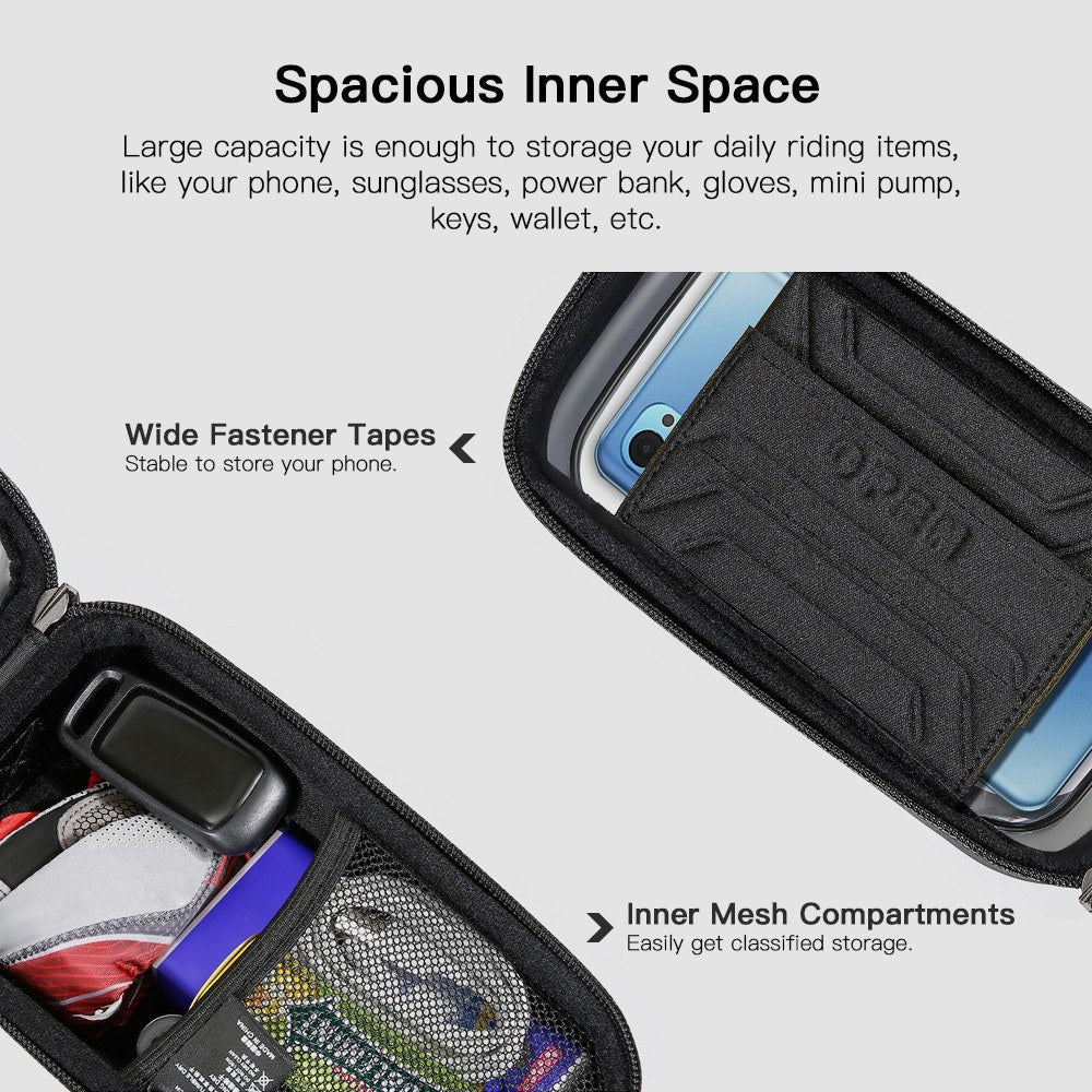 WILD MAN Waterproof Bike Phone Frame Bag