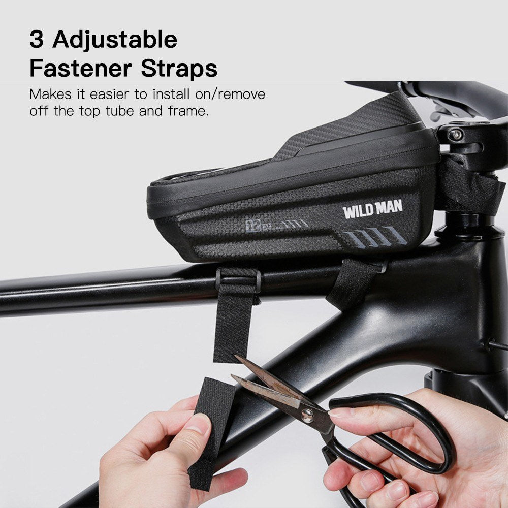 WILD MAN Waterproof Bike Phone Frame Bag