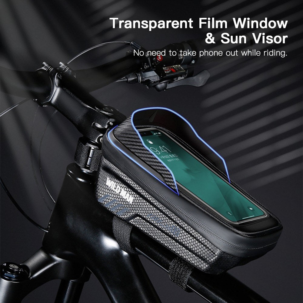 WILD MAN Waterproof Bike Phone Frame Bag