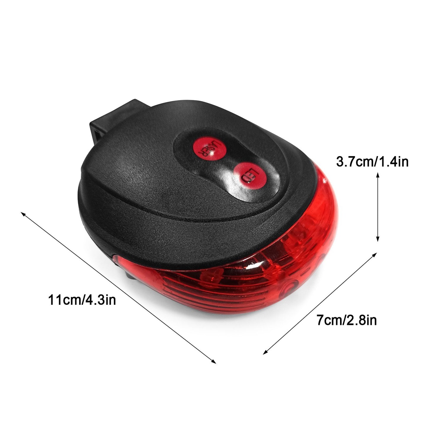 YSANAM USB Rechargeable Waterproof 4-in-1 LED Bike Light Set