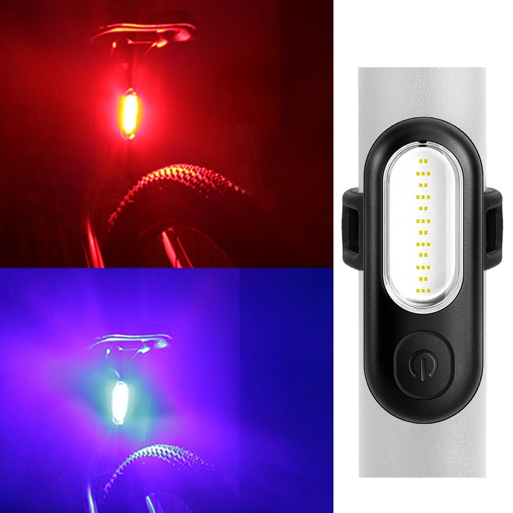 Rechargeable USB LED Bicycle Taillight Rear Warning Lamp