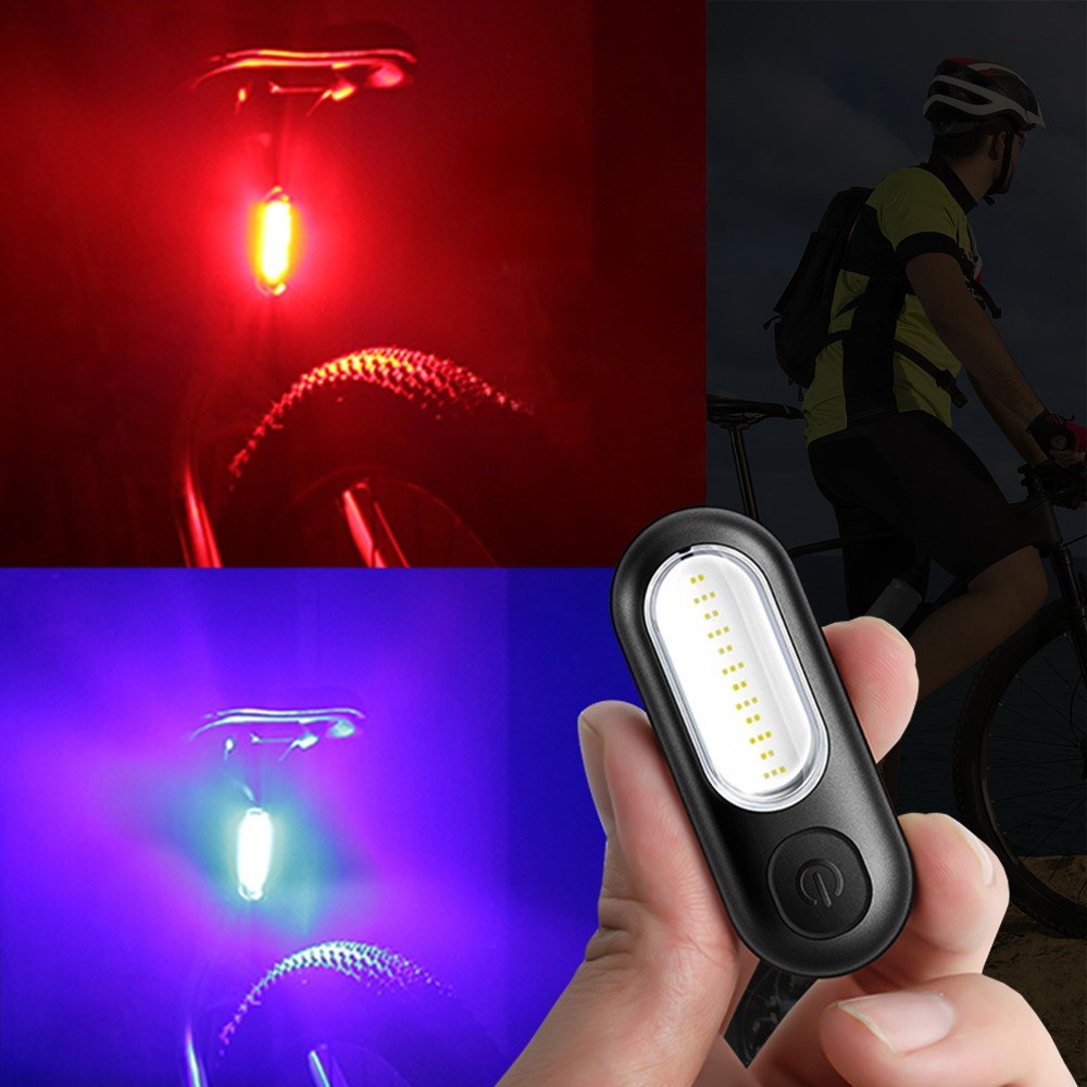 Rechargeable USB LED Bicycle Taillight Rear Warning Lamp