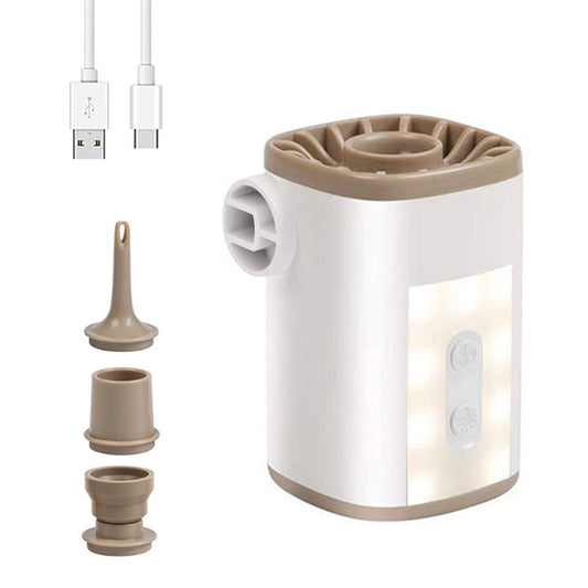 Compact Wireless Electric Air Pump with 4 Multi-use Nozzles