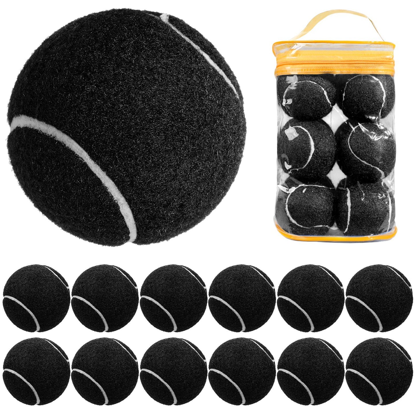 Tennis Balls 12-Pack for Pressure Matching and Training
