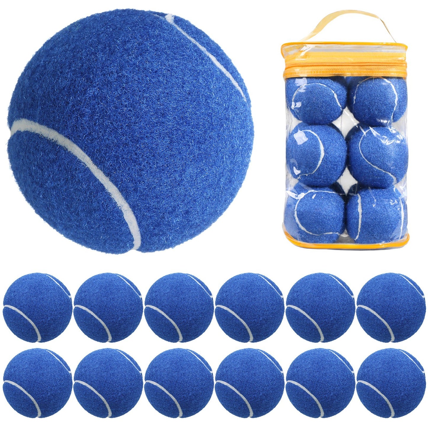 Tennis Balls 12-Pack for Pressure Matching and Training