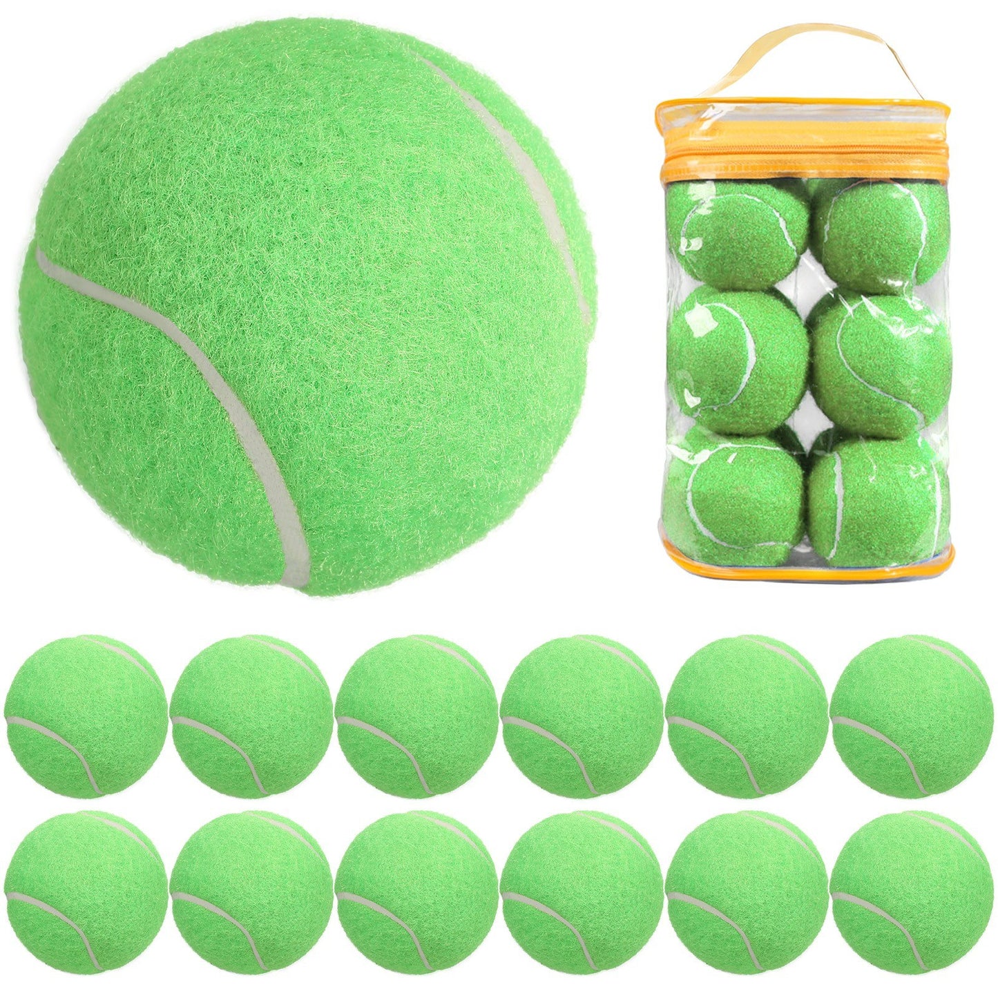 Tennis Balls 12-Pack for Pressure Matching and Training