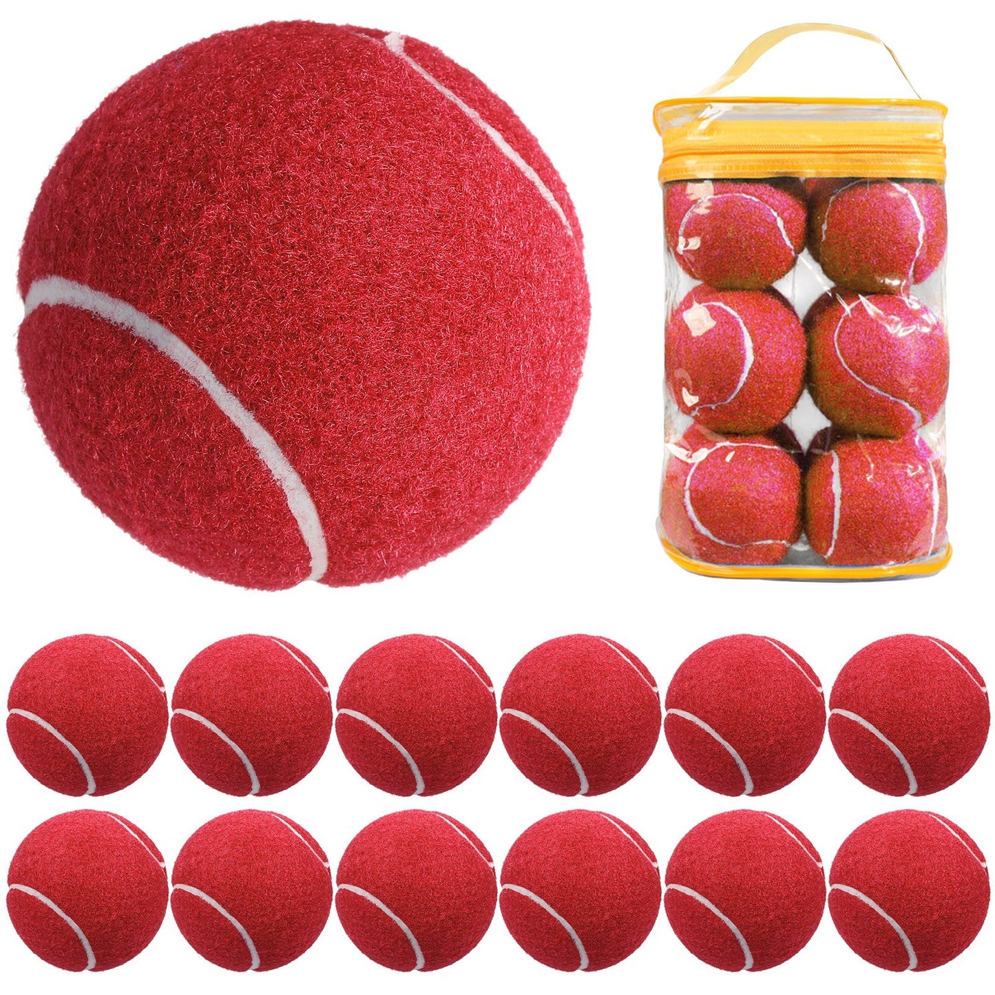 Tennis Balls 12-Pack for Pressure Matching and Training