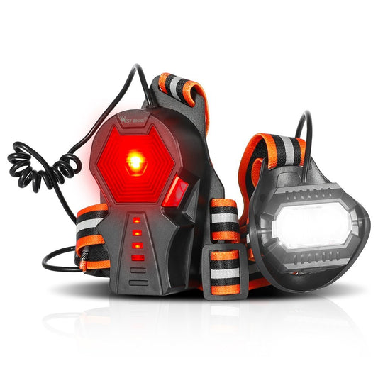 WEST BIKING Waterproof USB Rechargeable LED Chest Lamp for Running & Cycling