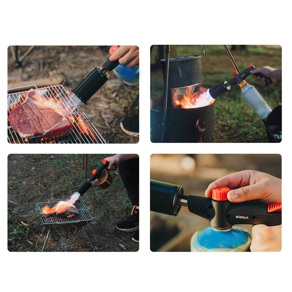 High Power Portable Outdoor Gas Torch for BBQ, Picnic & Charcoal Burning