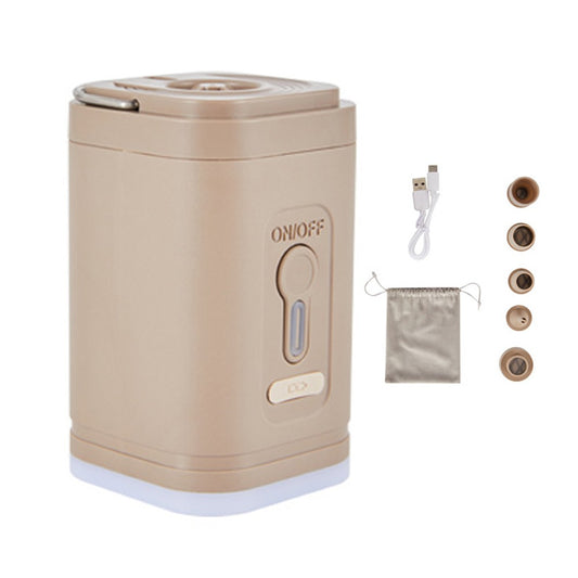 Portable Cordless Electric Inflator & Vacuum Pump - Dual-Use for Outdoor Activities & Mattress Inflation