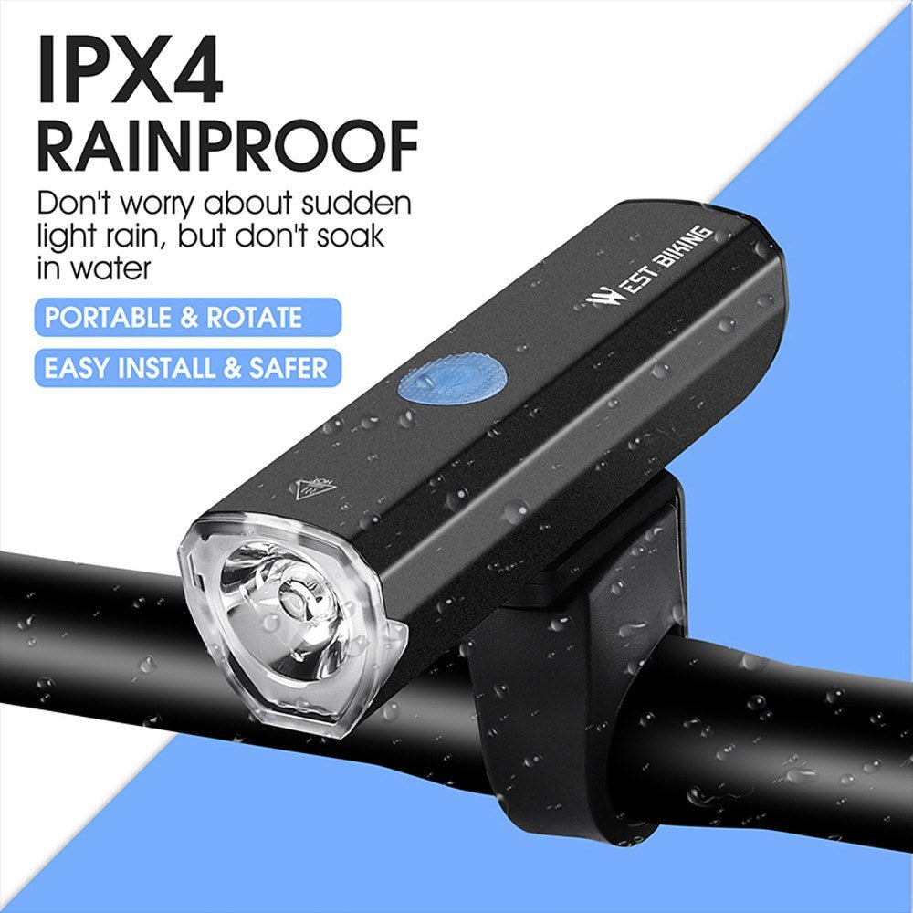 400 Lumen USB Rechargeable Waterproof Aluminum Alloy Bicycle Light