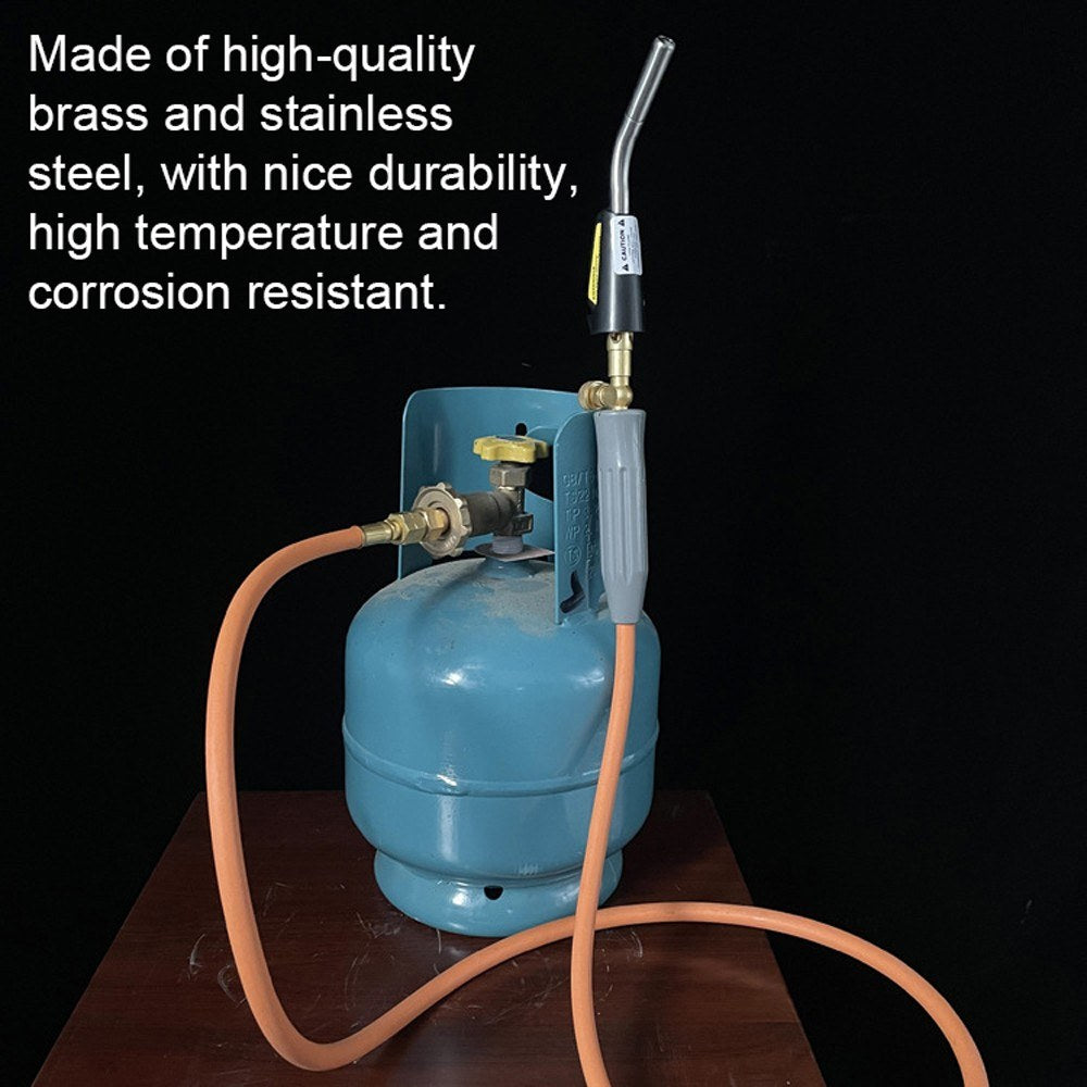Adjustable Handheld Propane Torch with Piezo Ignition for Welding & Soldering