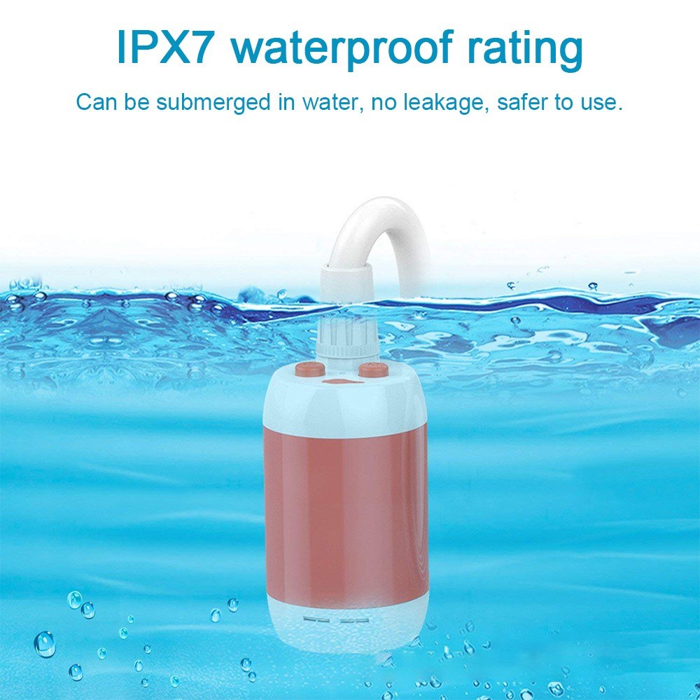 IPX7 Waterproof Portable Electric Camping Shower with 5000mAh Rechargeable Battery