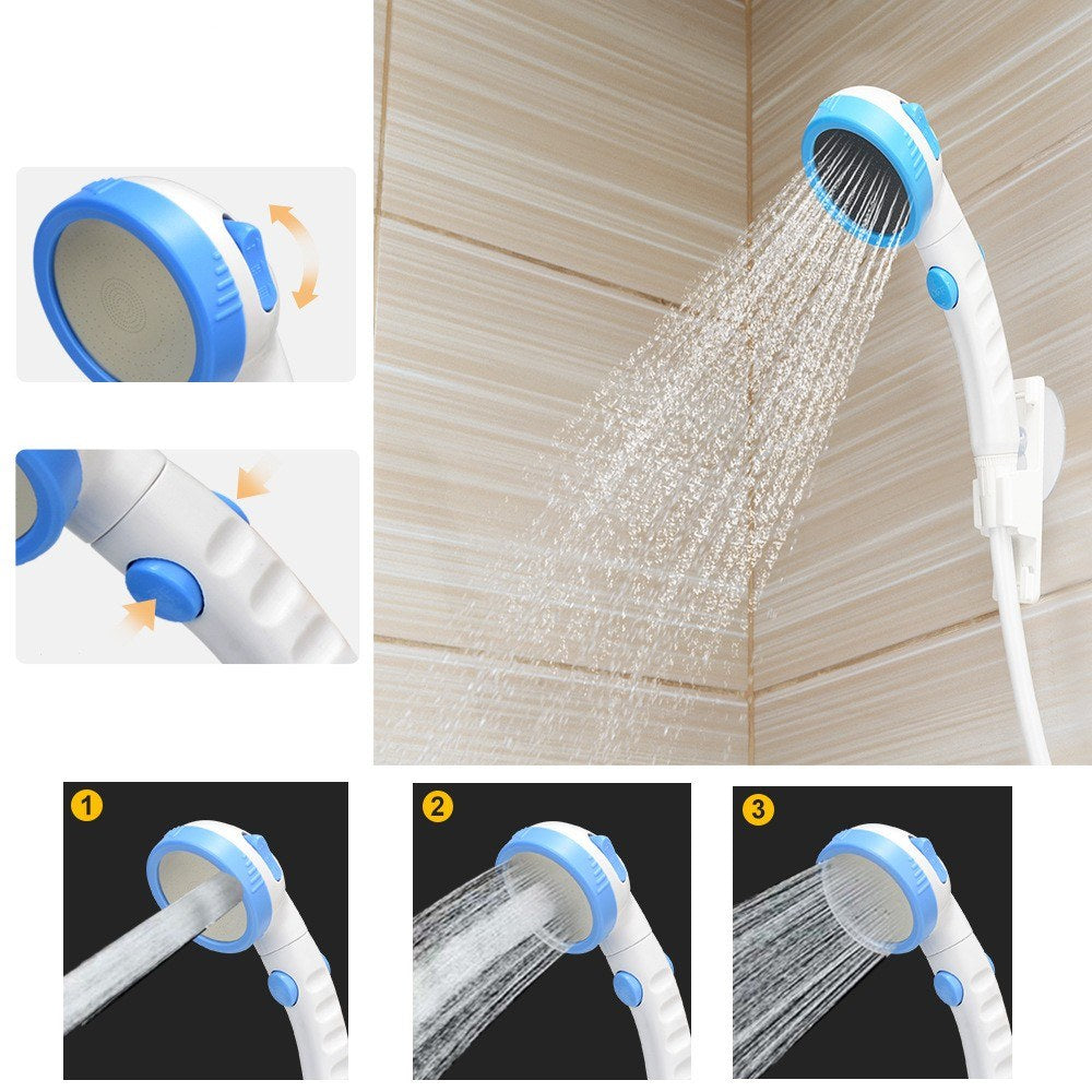 IPX7 Waterproof Portable Electric Camping Shower with 5000mAh Rechargeable Battery