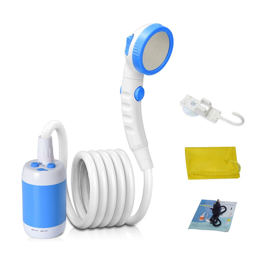IPX7 Waterproof Portable Electric Camping Shower with 5000mAh Rechargeable Battery