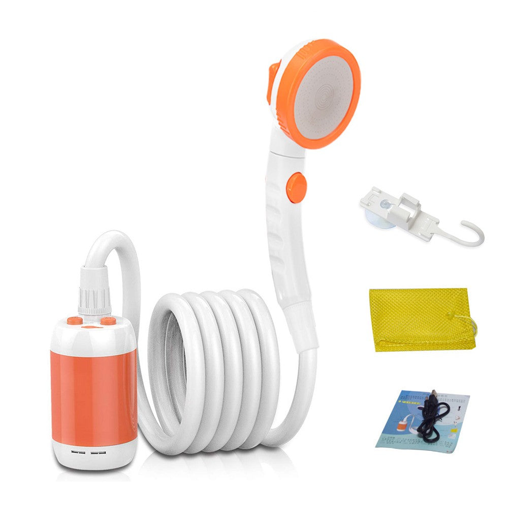 IPX7 Waterproof Portable Electric Camping Shower with 5000mAh Rechargeable Battery