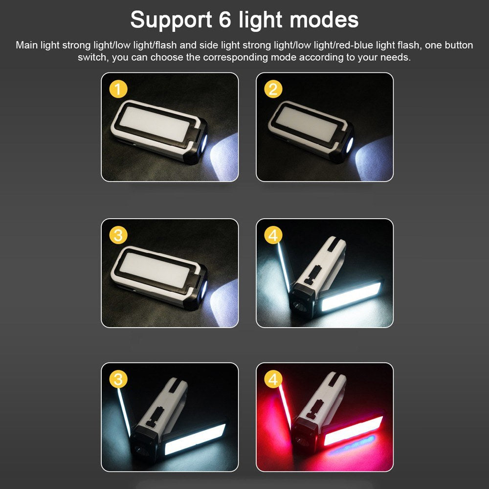 Portable 1200mAh Camping Work Light & Power Bank