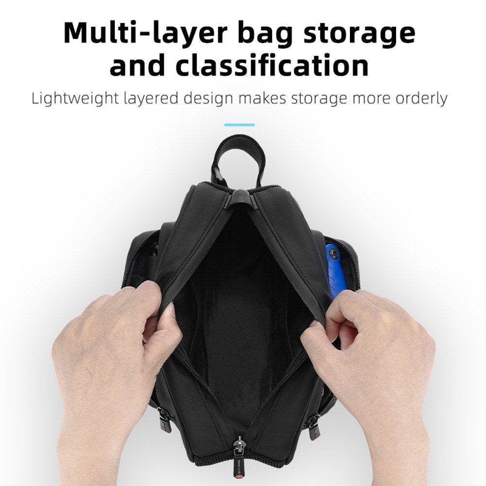 WEST BIKING Waterproof 1.5L Bicycle Front Frame Bag with Smooth Zipper