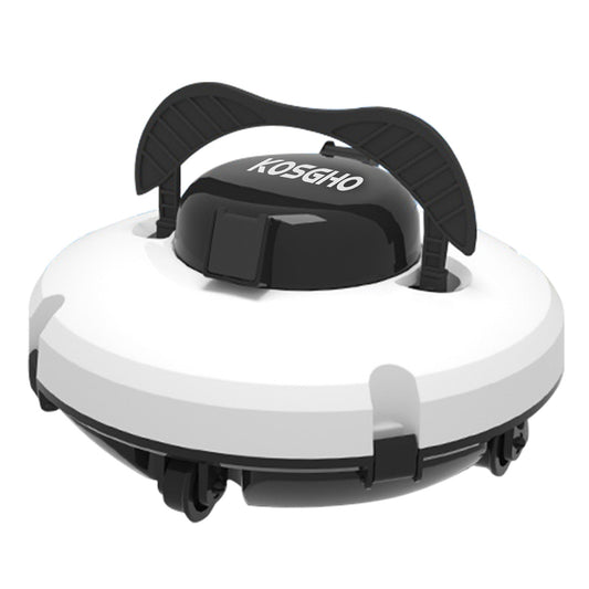 KOSGHO Dual Motor Cordless Robotic Pool Cleaner - Self-Parking Vacuum for Flat Ground Pools