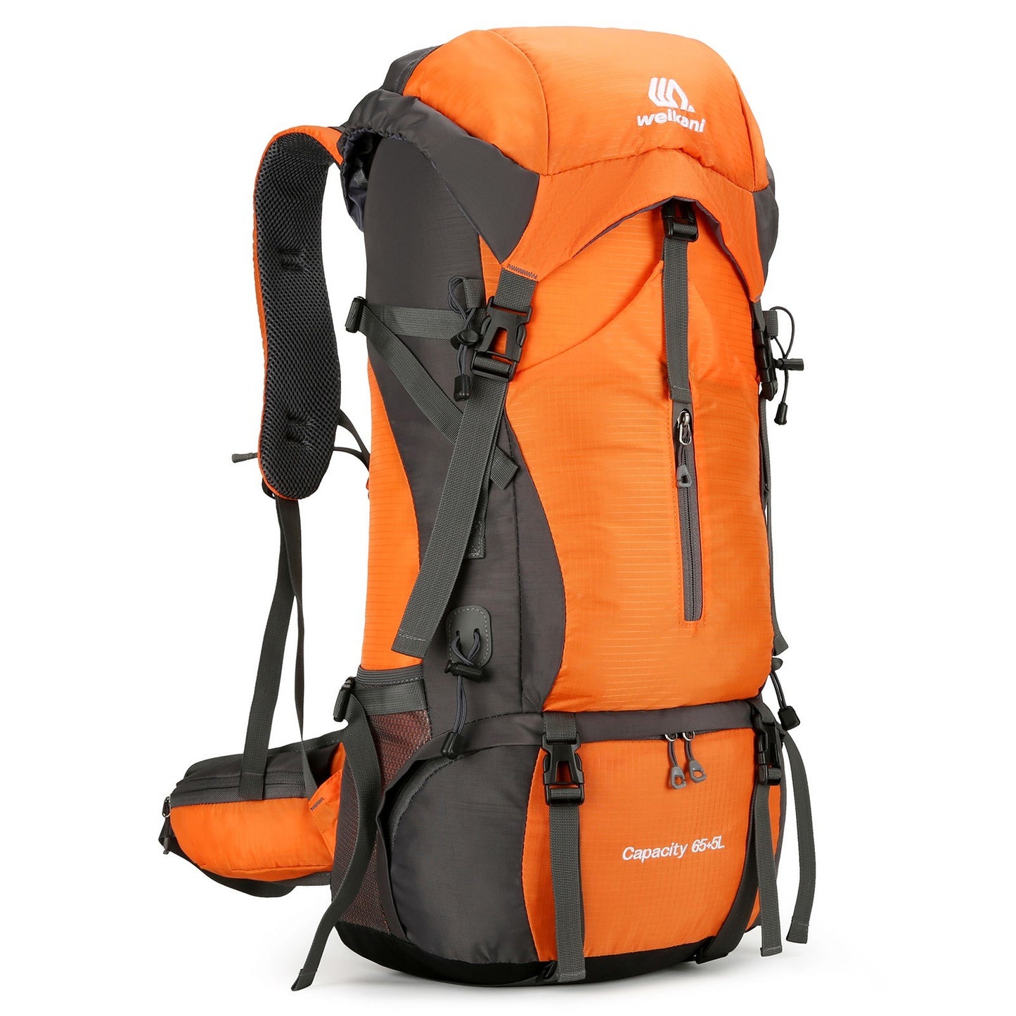 Weikani 70L Water-Resistant Hiking & Camping Backpack with Rain Cover