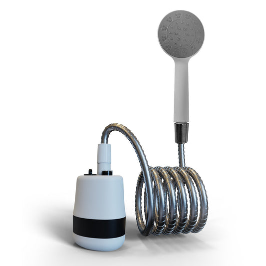 Rechargeable Portable Electric Camping Shower - Compact Handheld Outdoor Showerhead