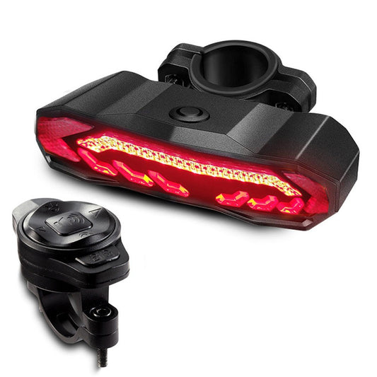 USB Rechargeable Bike Rear Light with Brake Sensing & High Visibility