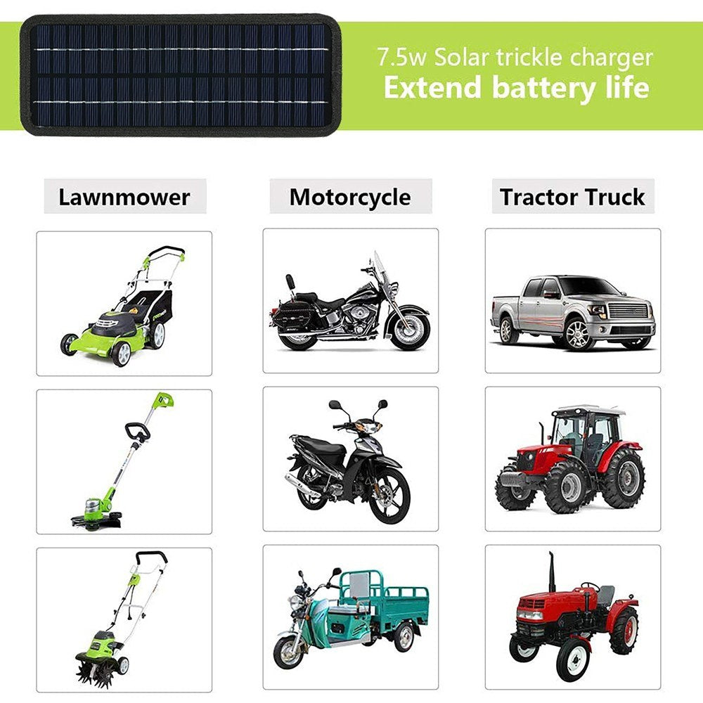 18V 20W Solar Car Battery Charger & Maintainer Kit