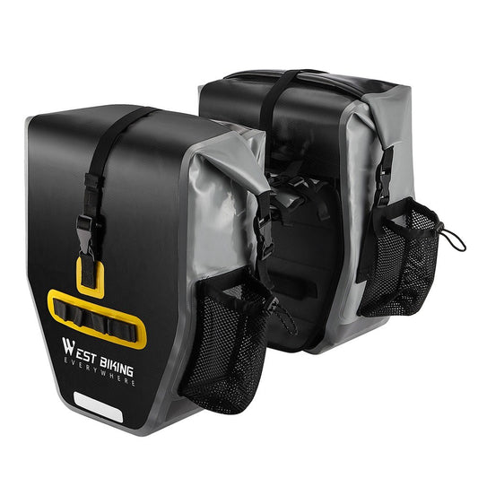 WEST BIKING Waterproof Expandable Bike Rear Seat Bag - Large Capacity Bicycle Trunk Bag