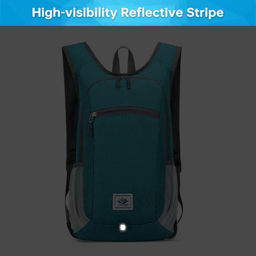 Lightweight 16L Foldable Waterproof Backpack - VANAHEIMR Travel Hiking Cycling Daypack for Men & Women