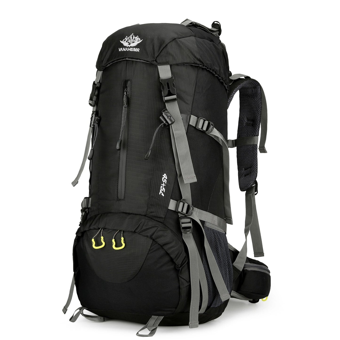 VANAHEIMR 50L Waterproof Hiking Backpack with Rain Cover and Shoe Compartment for Camping, Travel, and Climbing