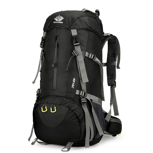 VANAHEIMR 50L Waterproof Hiking Backpack with Rain Cover and Shoe Compartment for Camping, Travel, and Climbing
