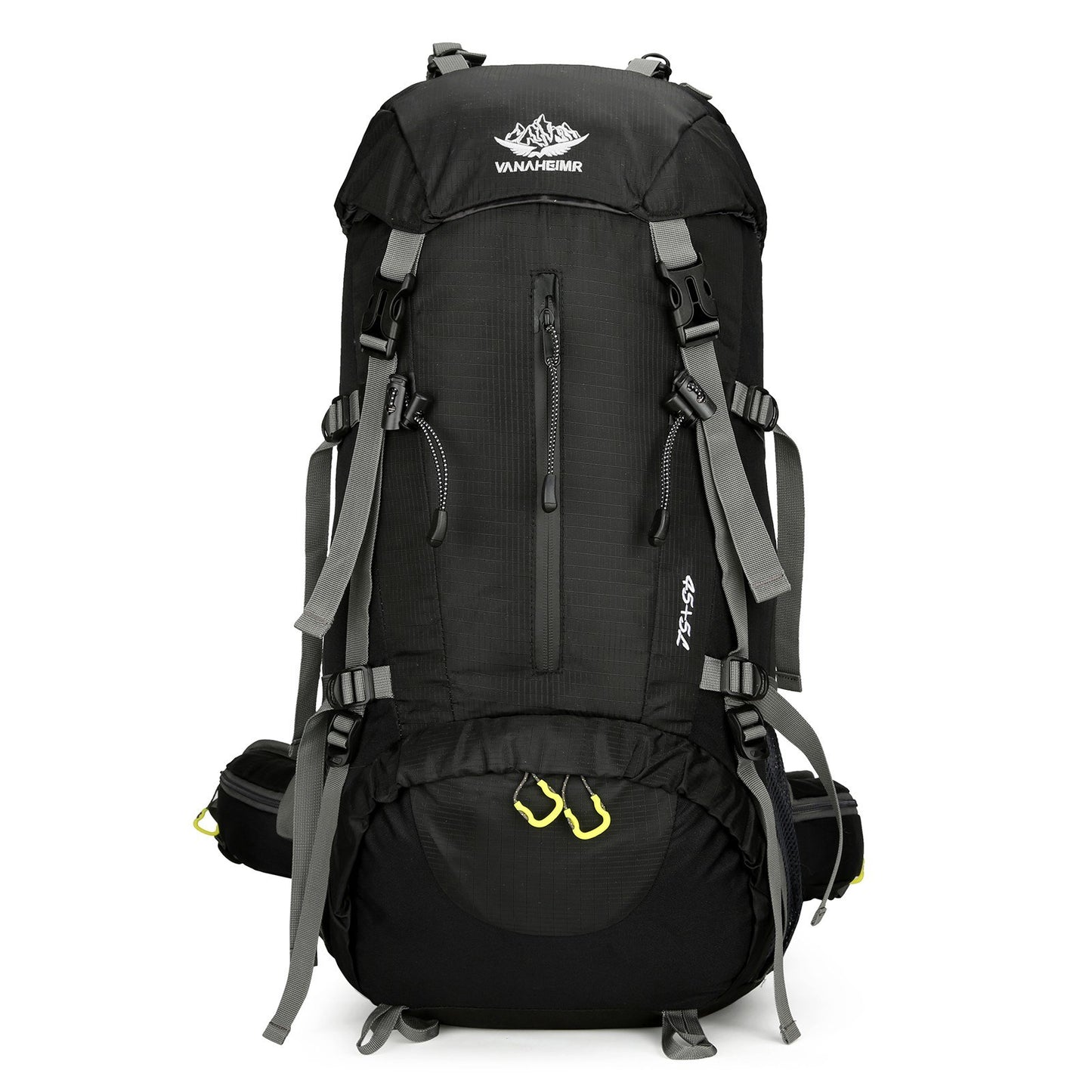 VANAHEIMR 50L Waterproof Hiking Backpack with Rain Cover and Shoe Compartment for Camping, Travel, and Climbing