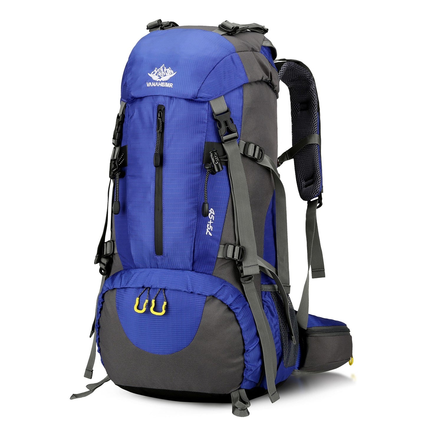 VANAHEIMR 50L Waterproof Hiking Backpack with Rain Cover and Shoe Compartment for Camping, Travel, and Climbing